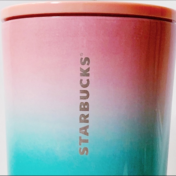 New Starbucks 2019 Rainbow Reusable Cup Tumbler - Picture 2 of 4